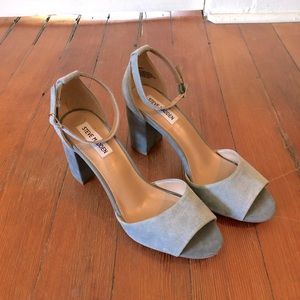 Steve Madden Light Blue Block Heel w/ Ankle Strap